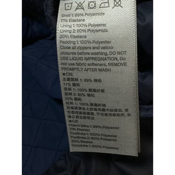 Kjus Macuna Insulation Jacket Womens 40 / L US Navy Blue Quilted Zip Branded GCP - Picture 15 of 16